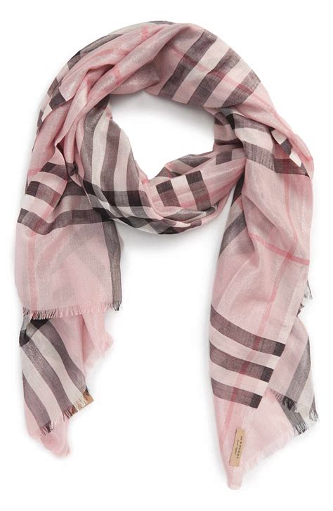 burberry metallic giant check skinny scarf|burberry original scarf.